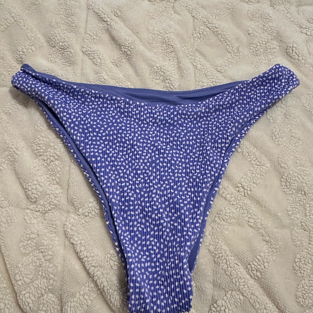 BuffBunny Blue and White Bikini Bottom